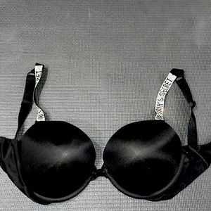 Victoria secret very sexy push-up bra(34DD)with rhine stone straps